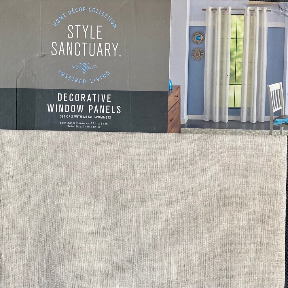 Window panel curtains - Picture 2 of 4